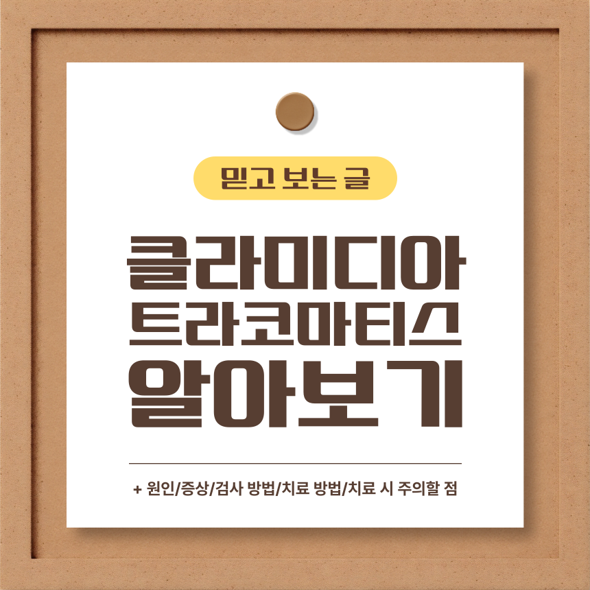  클라미디아 트라코마티스 알아보기