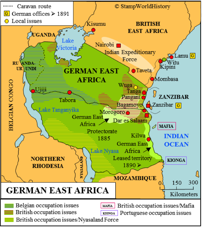 독일령 동아프리카와 동아프리카 호수