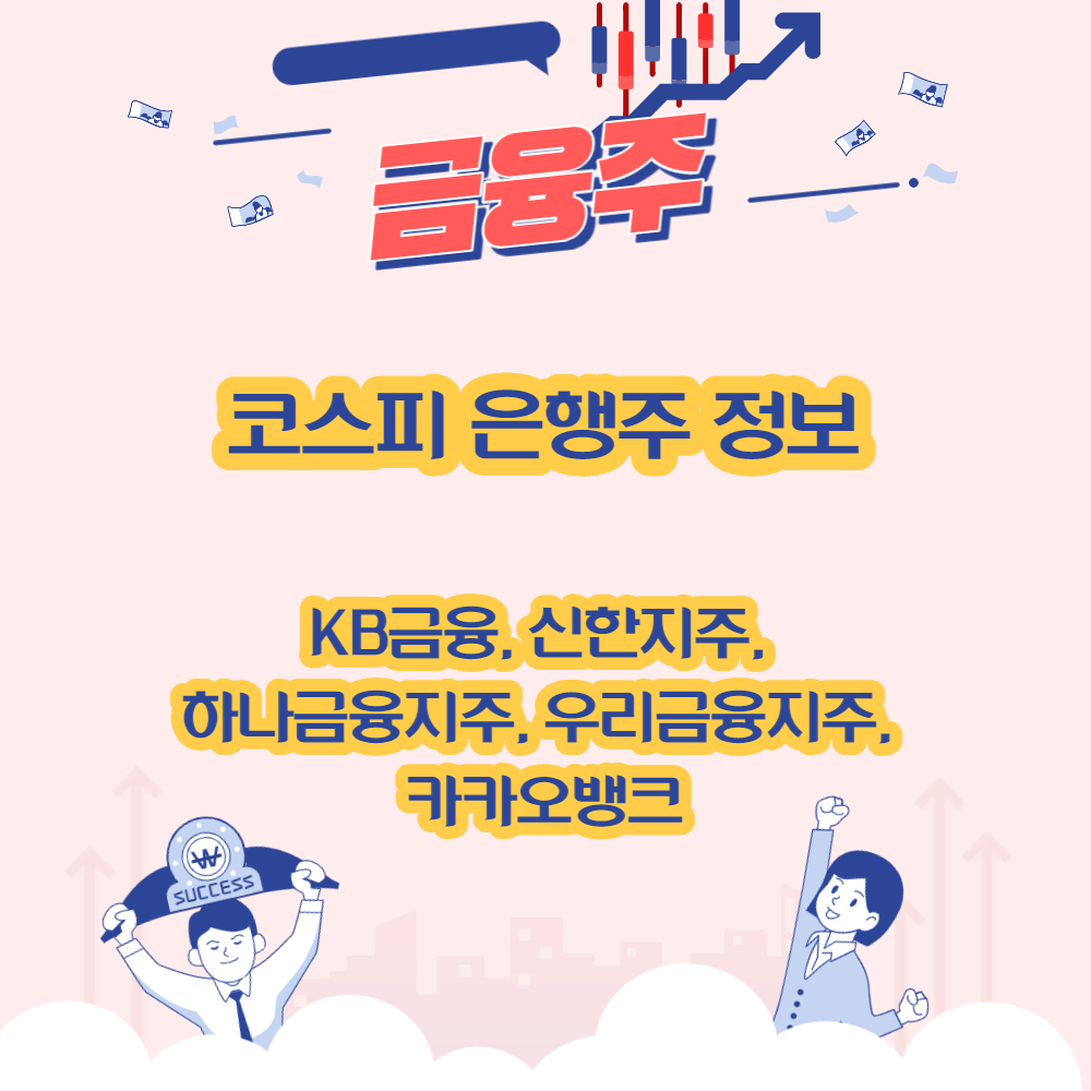  은행주 투자의 장단점과 코스피 5대 은행주 주가 현황