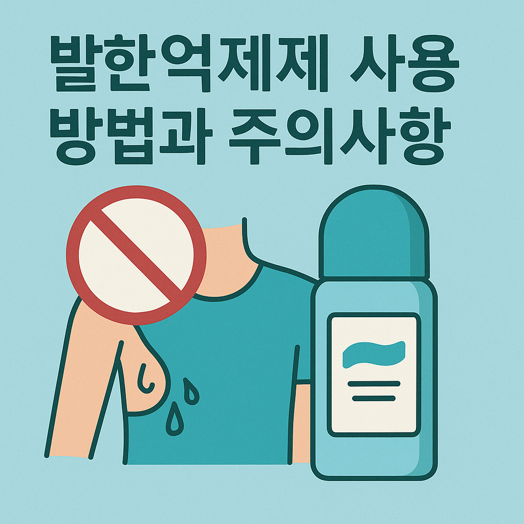 발한억제제 사용 관련 이미지