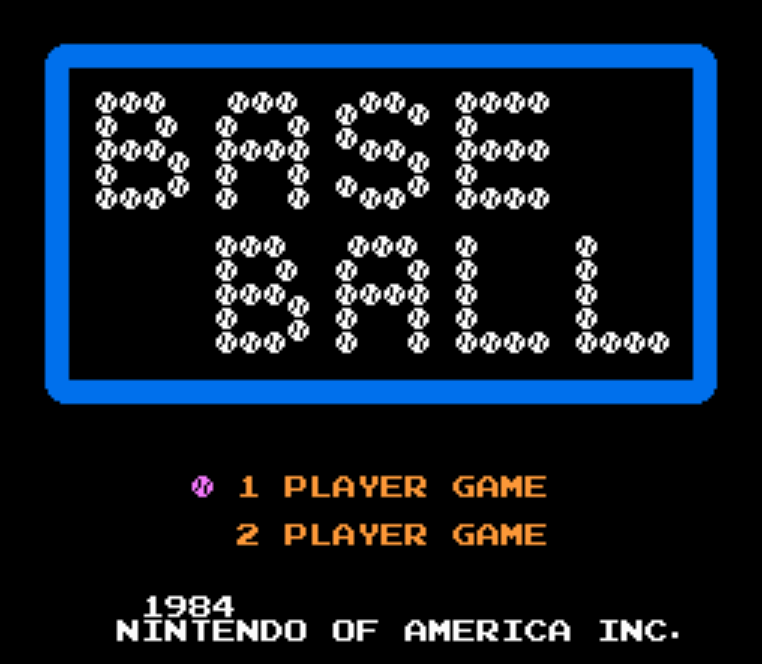  NES ROMS - Baseball (EUROPE / 유럽판 롬파일 다운로드)