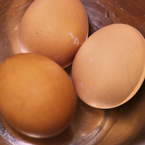 달걀 3개