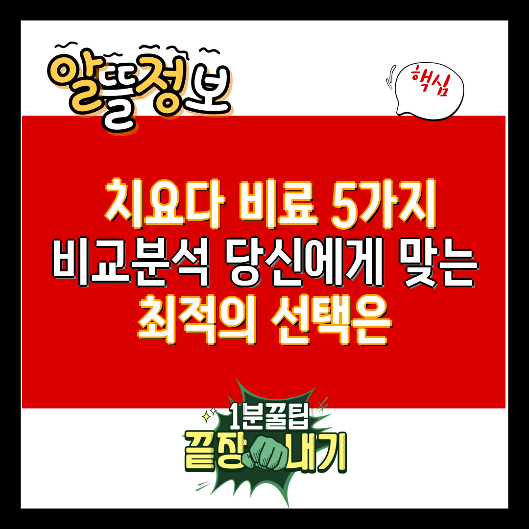  치요다 비료 5가지 비교분석 당신에게 맞는 최적의 선