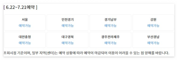 소액생계비대출 예약 조회시점 기준 안내입니다.