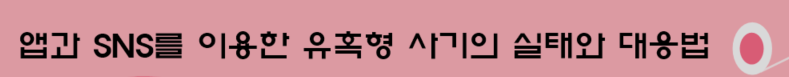 앱과 SNS를 이용한 유혹형 사기의 실태와 대응법