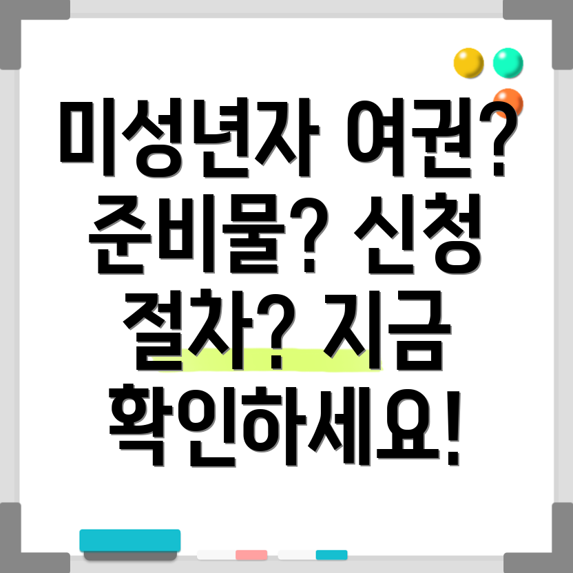 미성년자 여권 발급