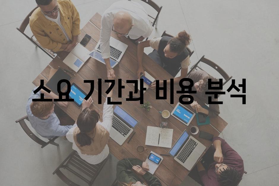 소요 기간과 비용 분석