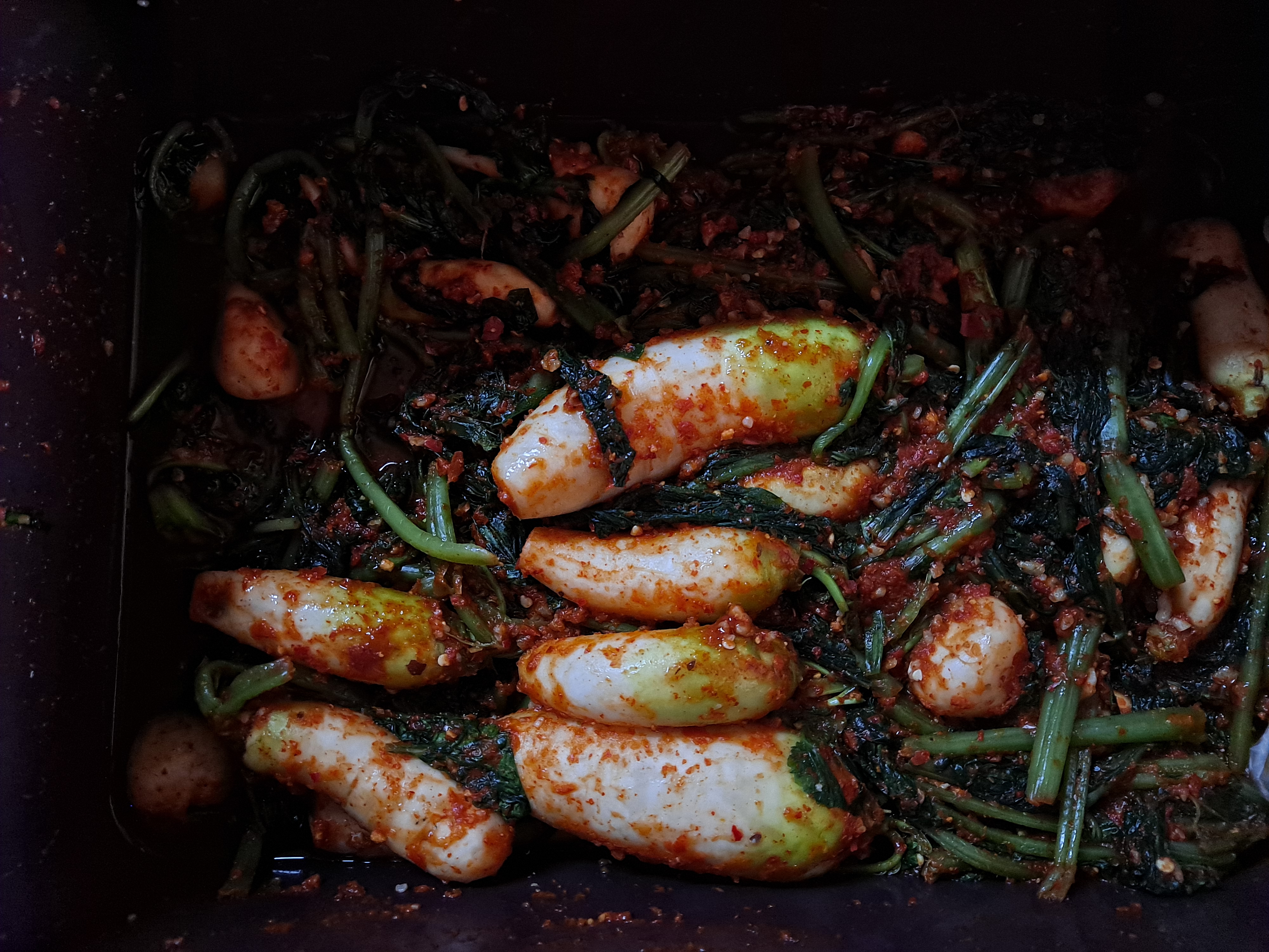 풋풋함을 으적으적 씹는다, 총각김치(Whole Radish Kimchi)