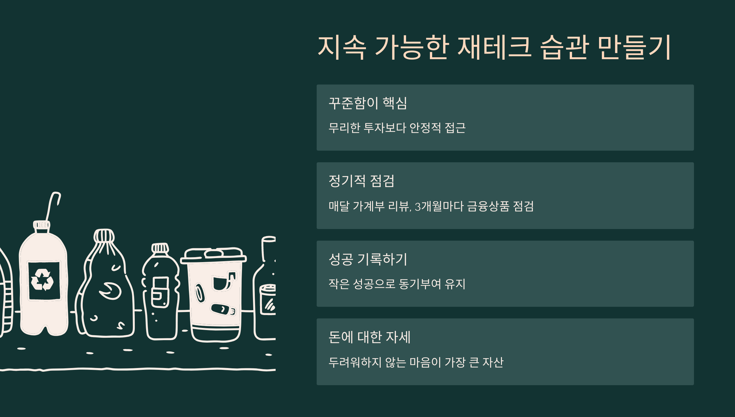 지속 가능한 재테크 습관 만들기