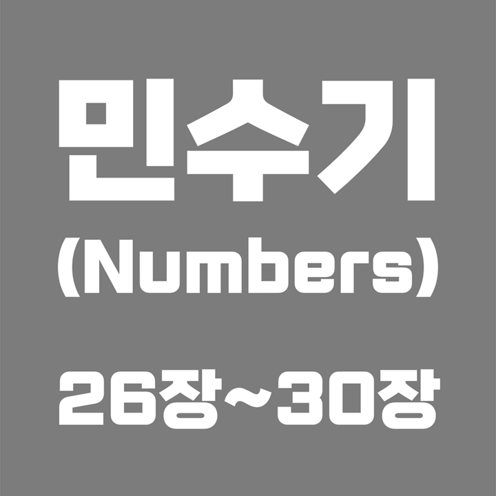  민수기 (Numbers) / 26장, 27장, 28장, 29장, 30장 / 성경 국문 영문 영어