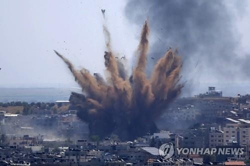 가자지구 폭격모습