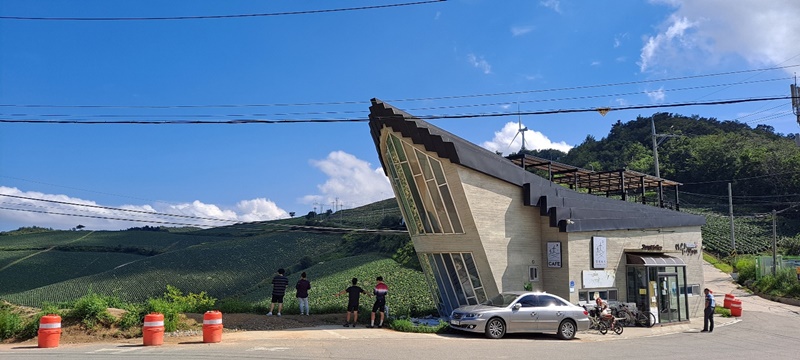 안반대기 입구 카페