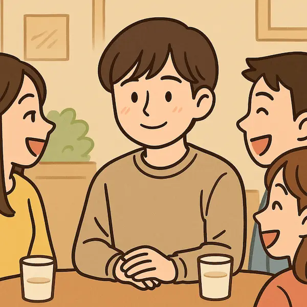 사회성이 좋아보이는 남자의 모습