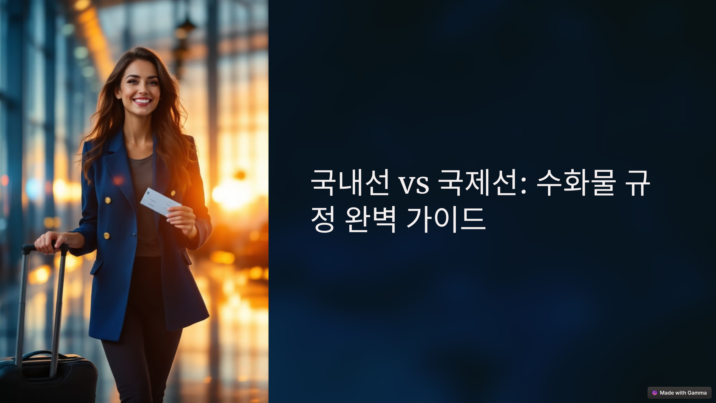 대한항공 국제선 vs 국내선 수화물 차이! 꼭 알아야 할 최신 정보 5가지