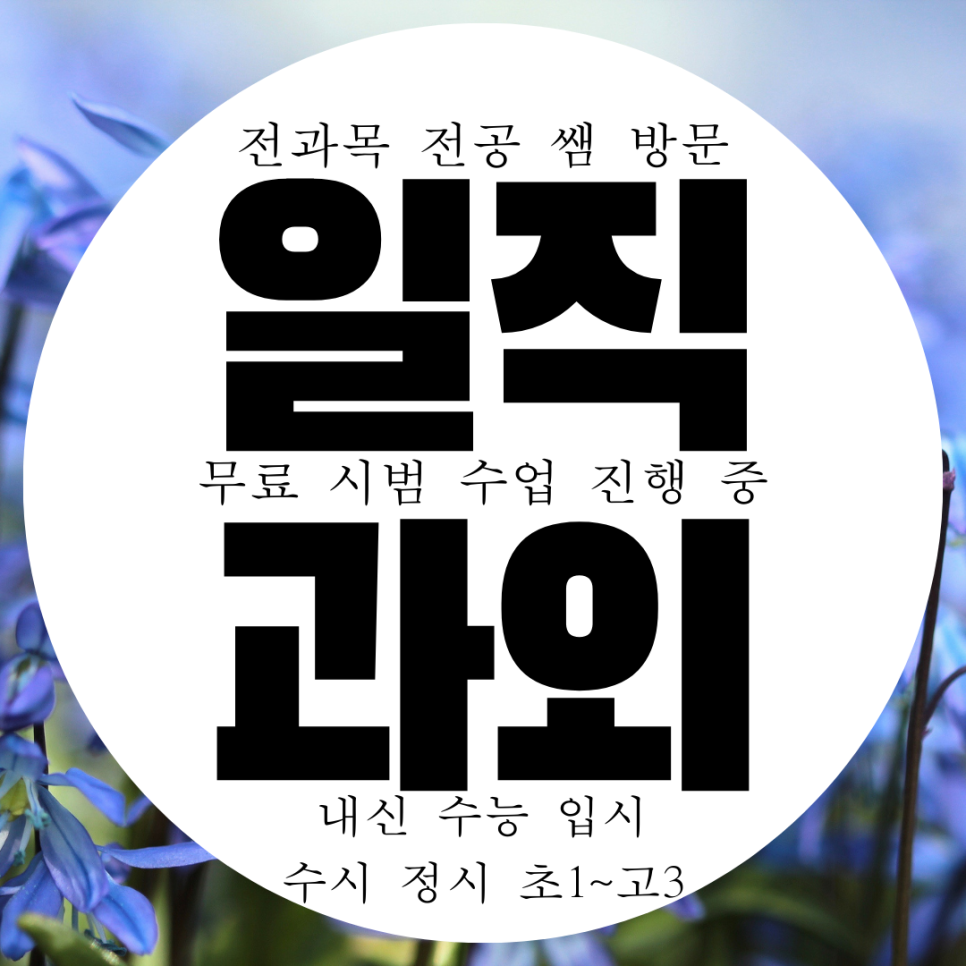  광명 일직동 영어과외 고등 소하동 수학과외 중등 사회 과학