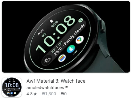 Awf Material 3: Watch face