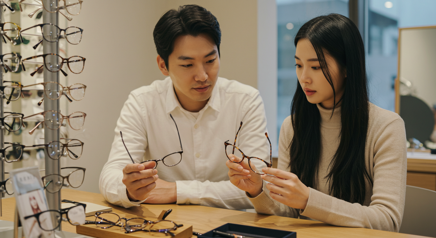 다초점 렌즈 안경테