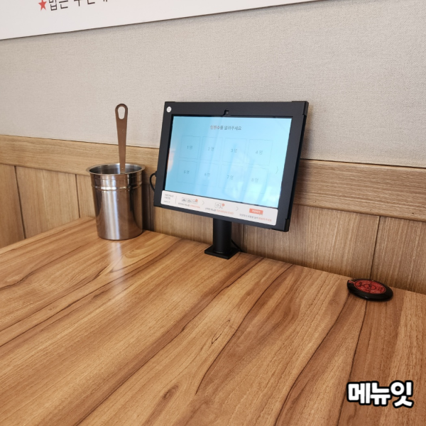  소소한우 둔산본점 김해 테이블오더 메뉴잇 설치 사례