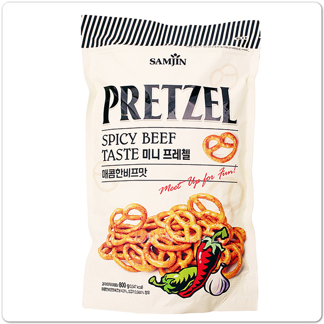  삼진 미니프레첼 중독성갑 착한가격 대용량 아이들간식 술안주 과자 추천