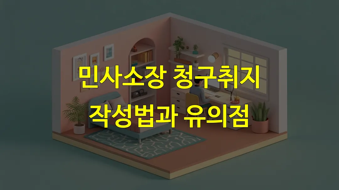 민사소장 청구취지 작성법과 유의점