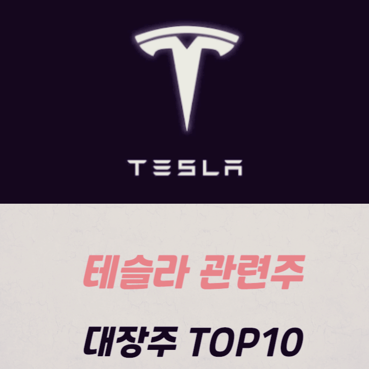 테슬라 관련주 수혜주 테마주 top10