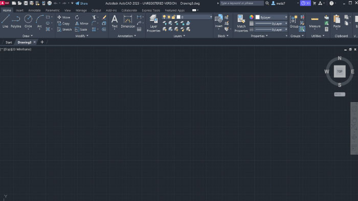 오토캐드 2023의 새로워진 첫 화면
