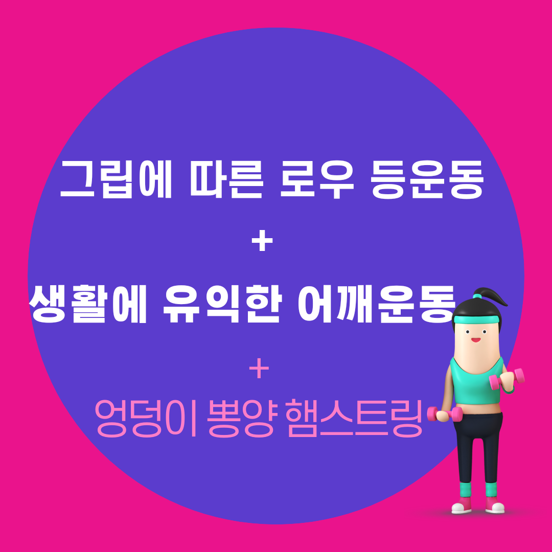  등운동 + 어깨운동 래터럴레이즈의 자극부위 쉽게 알기+ 엉덩이위한 햄스트링