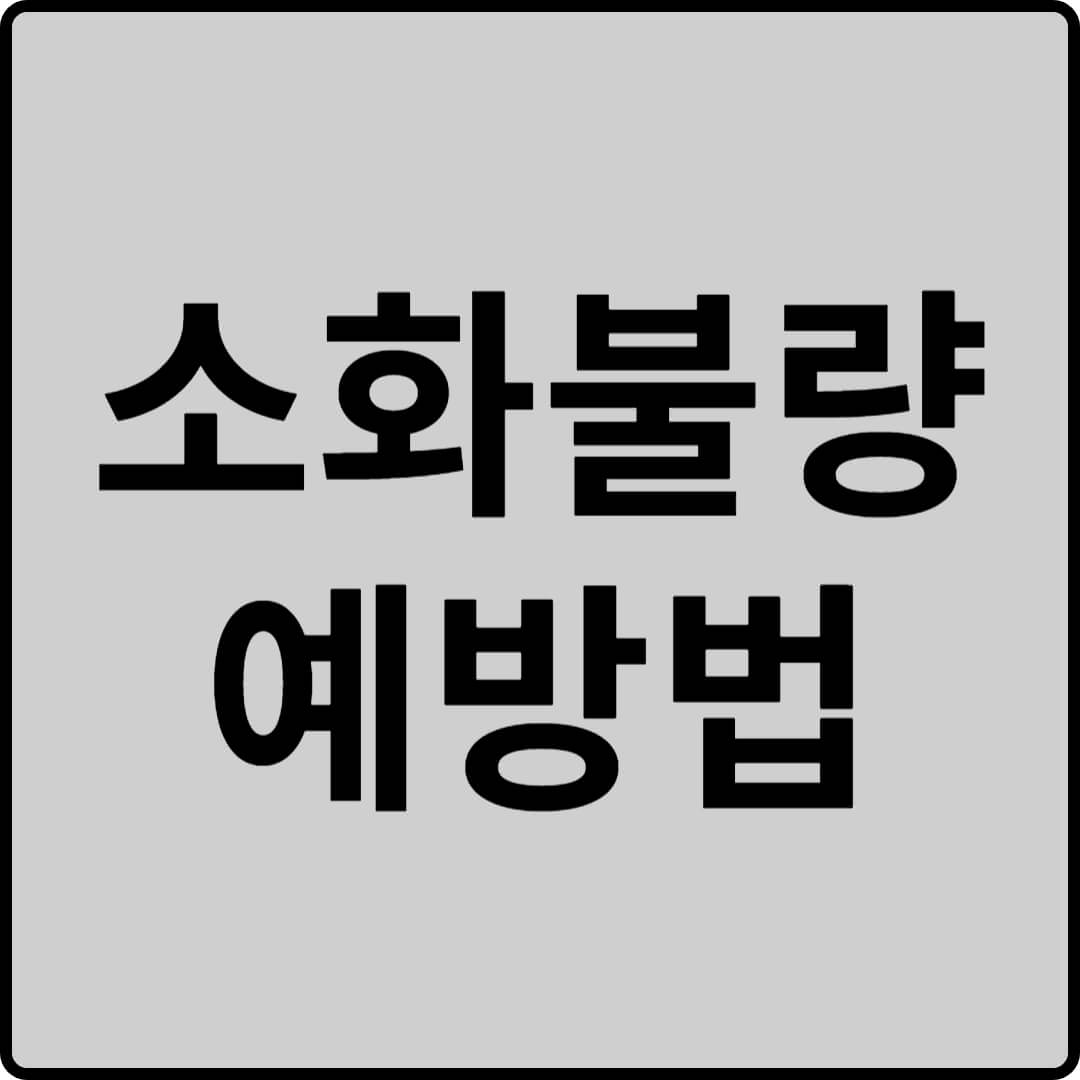 소화불량 예방법 썸네일