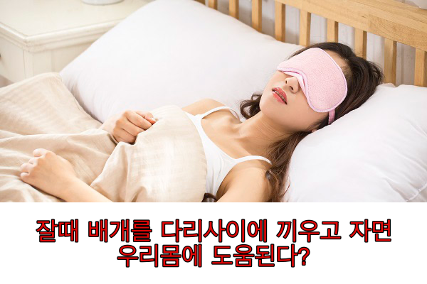  잘 때 편하다고 느꼈던 다리 사이에 베개 끼우기가 수면에 좋은 자세였다? | 다리 사이에 베게 끼고 잤을 때 생기는 효과 3가지(건강정보)