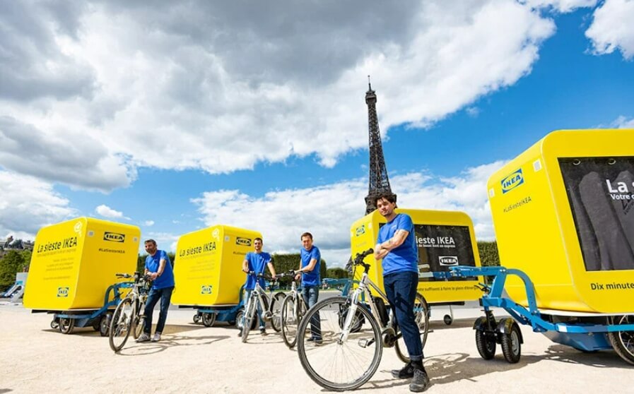  낮잠도 잘 수 있는 이케아의 여행용 시에스타 포드 take a nap around paris in IKEA's traveling siesta pods