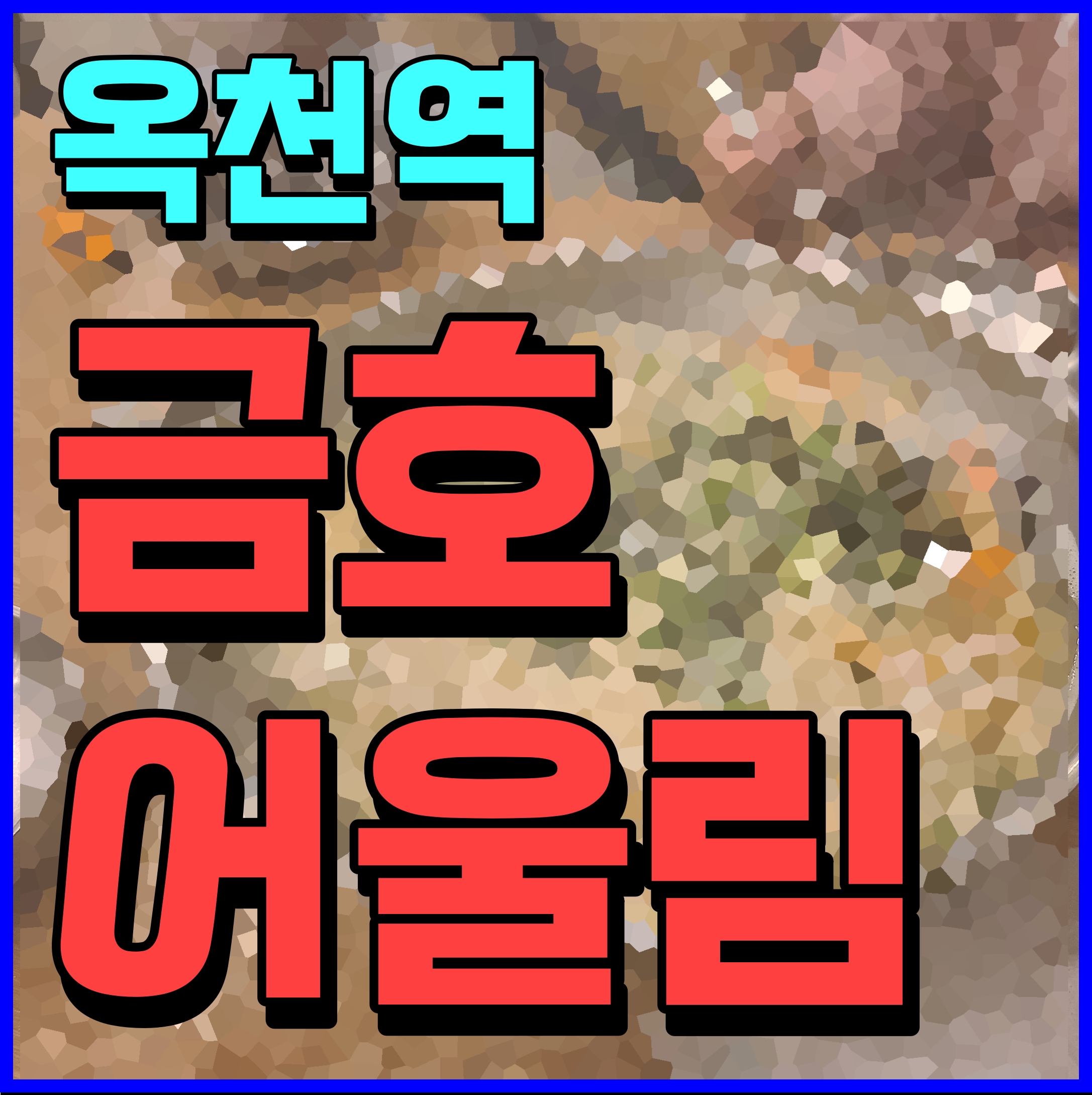  옥천역 금호어울림 더퍼스트 아파트 분양가 부동산 정보