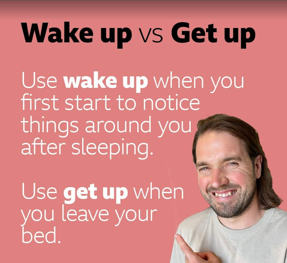  [영어] Wake up와 Get up의 차이를 아시나요?