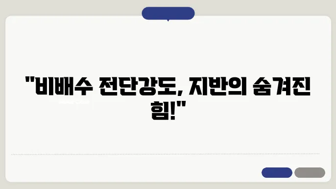 비배수 전단강도와 안전성 분석
