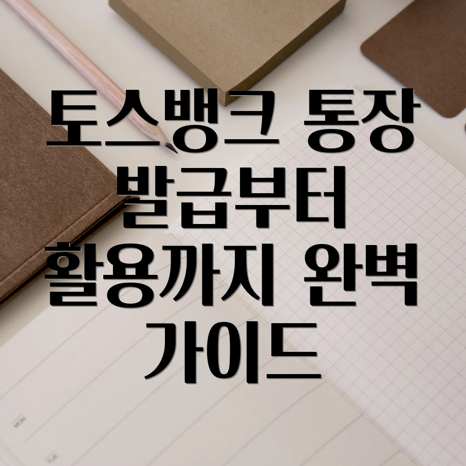 토스뱅크 통장사본