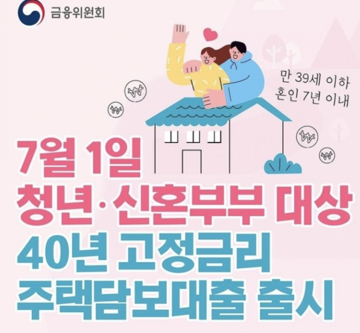  주택담보대출 40년 (주담대 40년 초장기 모기지)