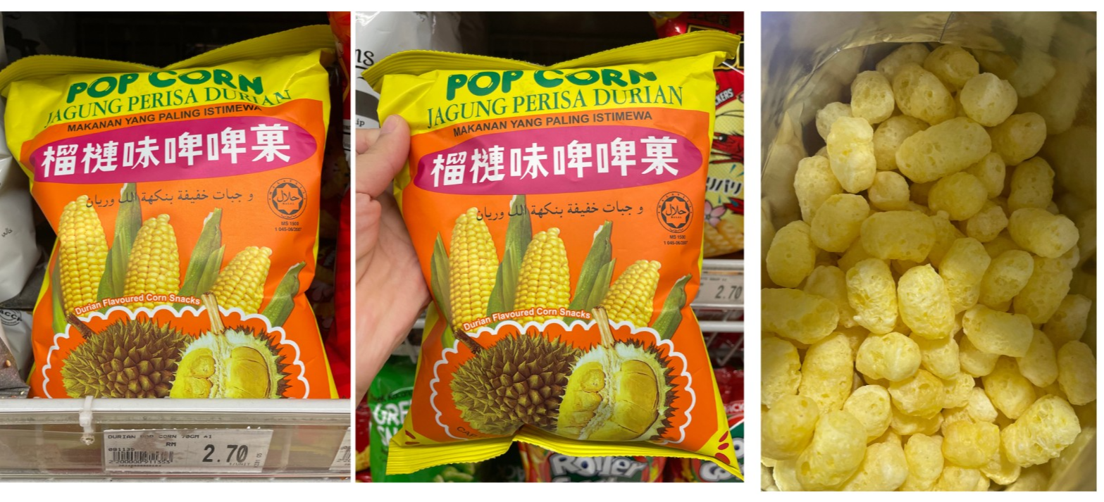 Durian Popcorn - 두리안 팝콘 과자