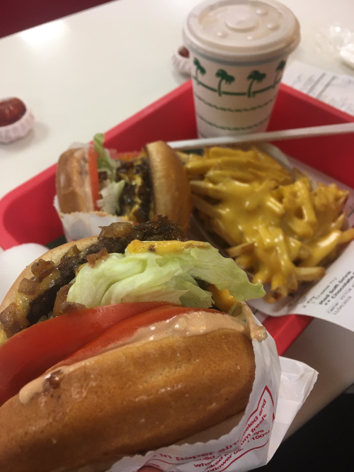 in n out burger with cheese fries