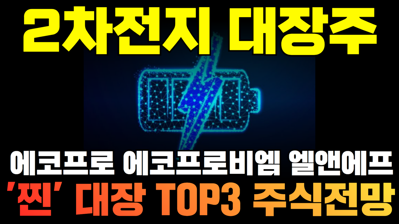 2차전지 관련주 대장주 에코프로 1