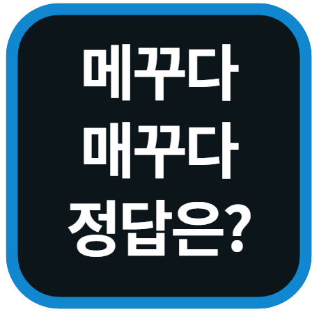 매꾸다 메꾸다 정답