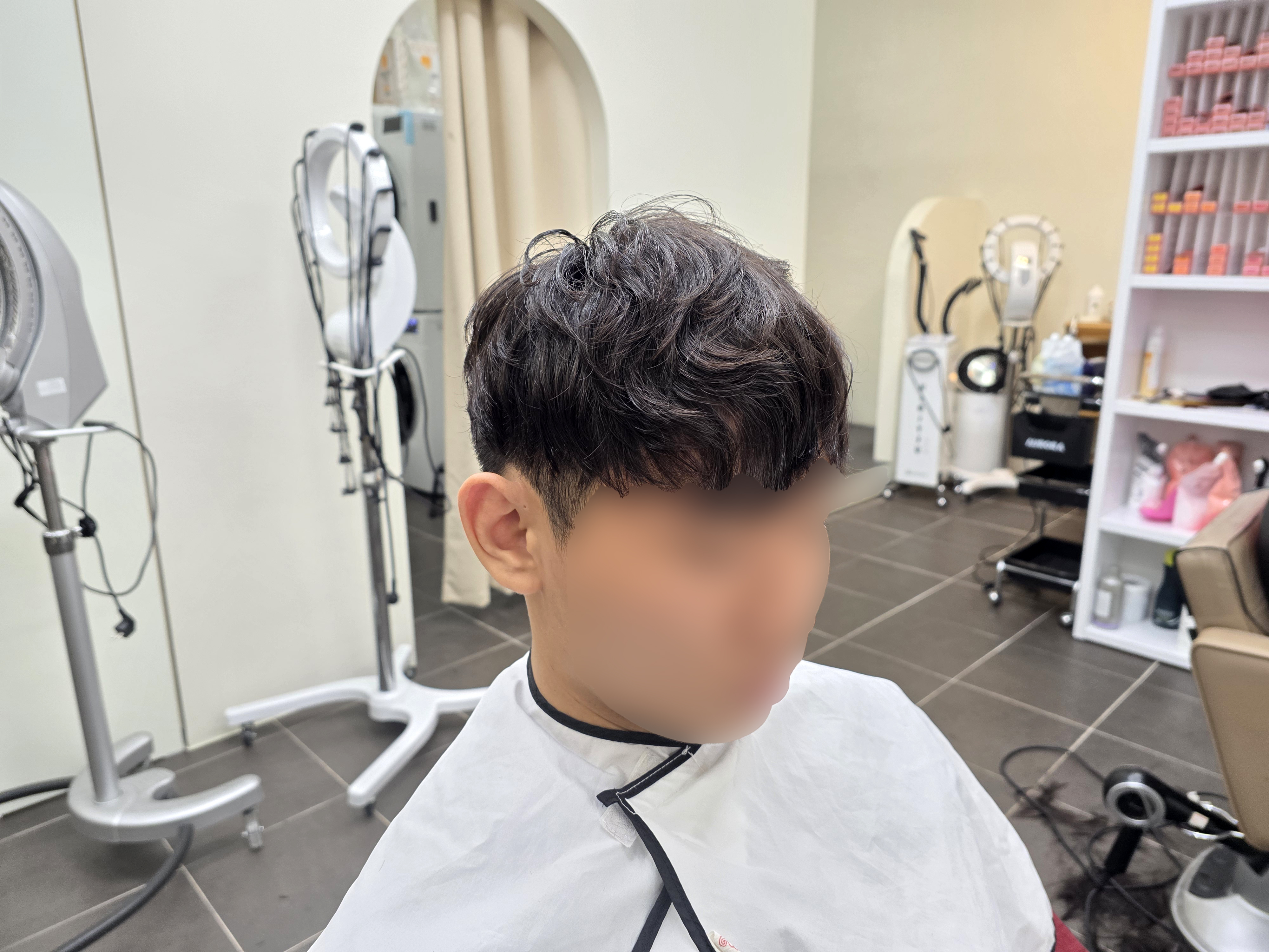 안양 명학역 미용실 남자 아이롱 펌