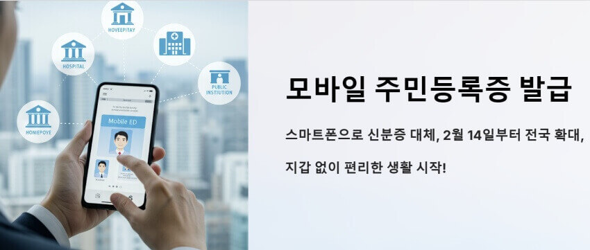 모바일 주민등록증 발급 이미지