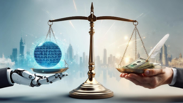 AI 기반 재테크 도구의 장단점을 비교하는 이미지