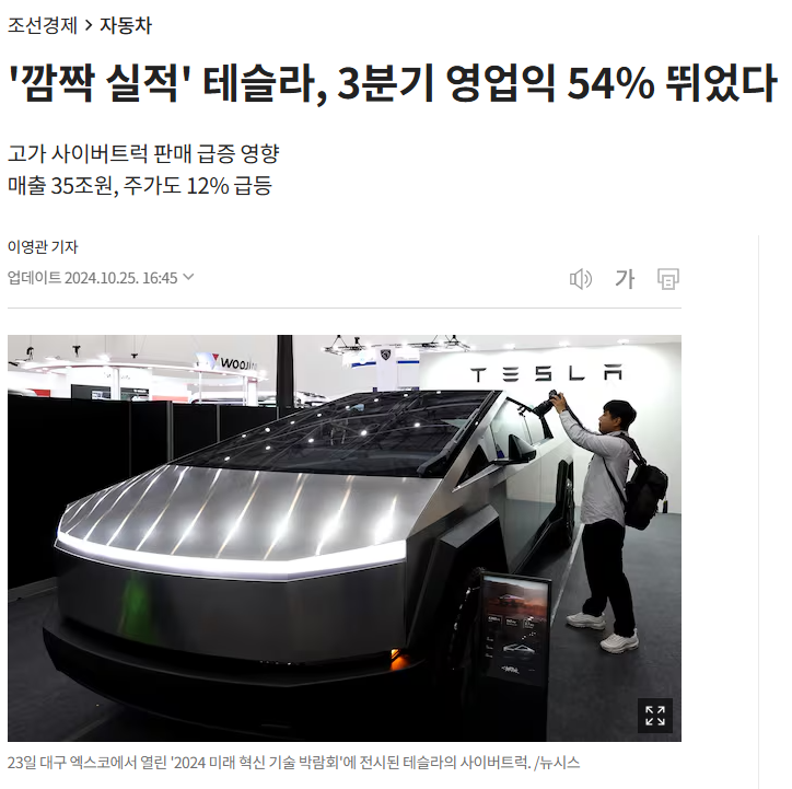 테슬라 배당금