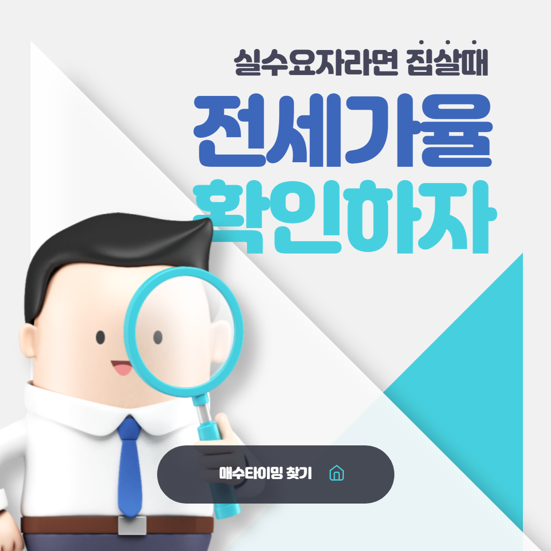  집 살때는 전세가율을 꼭 확인하자