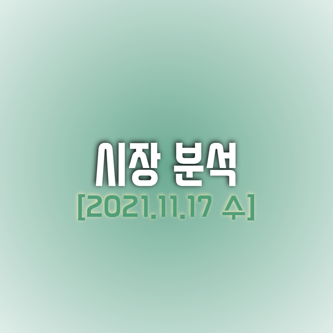  금일(11/17) 주식 시장 분석