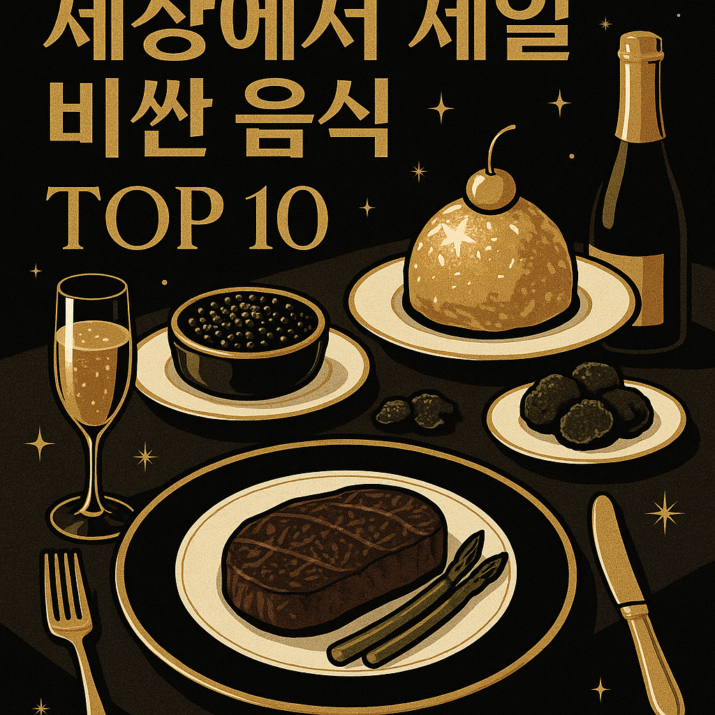 세상에서 제일 비싼 음식 TOP 10