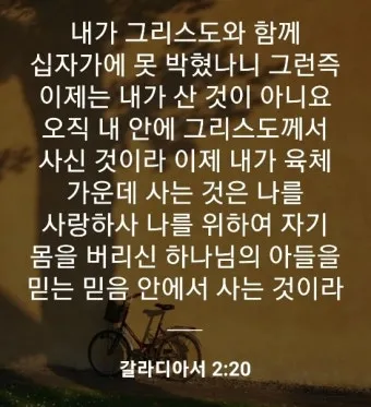 갈라디아서 5장 22절 묵상 - 오직 성령의 열매는 사랑과 희락과 화평과 오래 참음이라_14