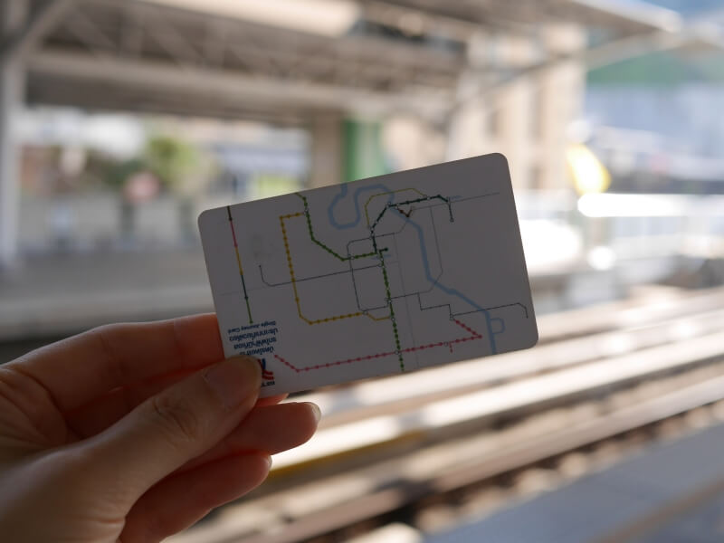 태국 방콕의 지상철 BTS 티켓