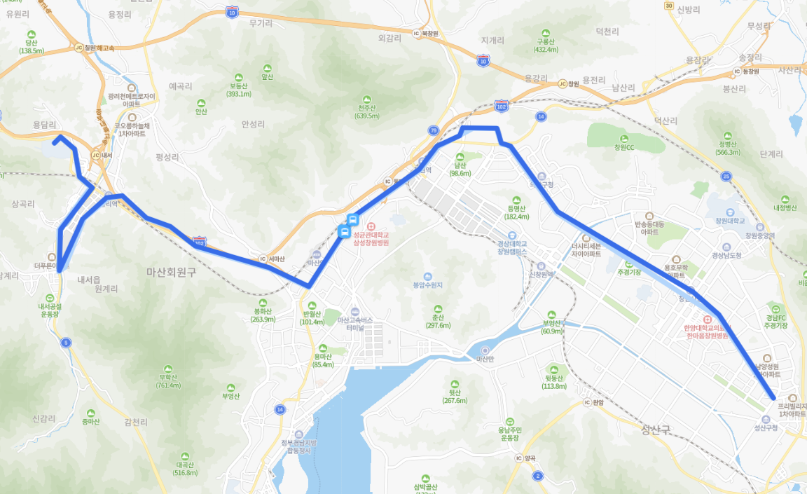  [좌석]창원 710번 버스 노선, 시간표 : 대방동, 마산대, 마산역, 시외버스터미널, 창원역