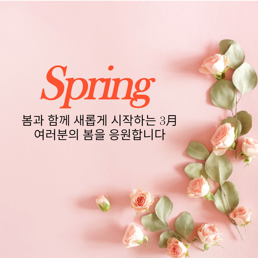  3월 인사말 이미지, 봄 문구 문자 모음집
